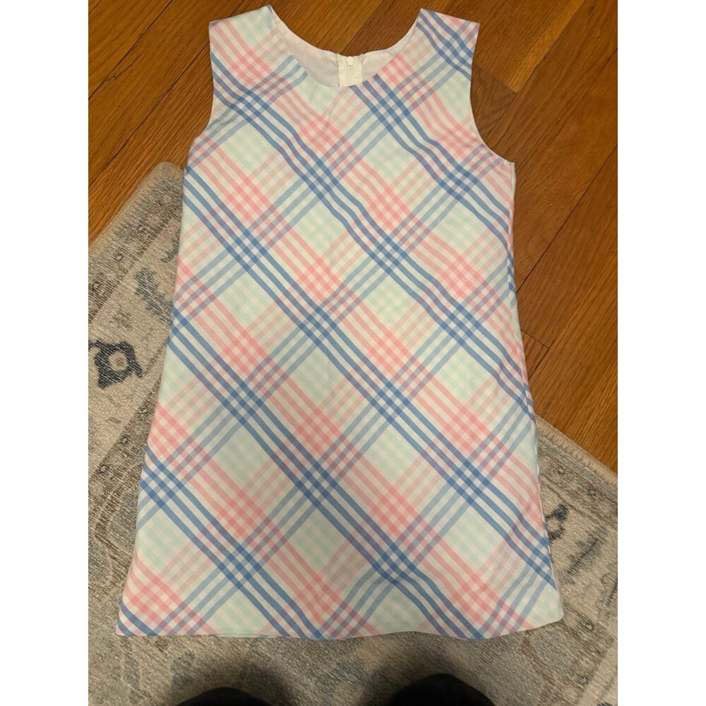The Beaufort bonnet company pink and blue plaid dress